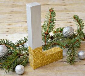Metallic Glitter Monogram: Holiday Decor
