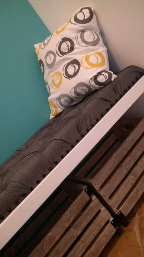 diy tufted bench cushion, reupholster