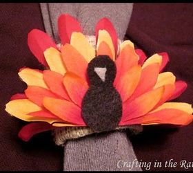 flower turkeys for thanksgiving, crafts, seasonal holiday decor, thanksgiving decorations