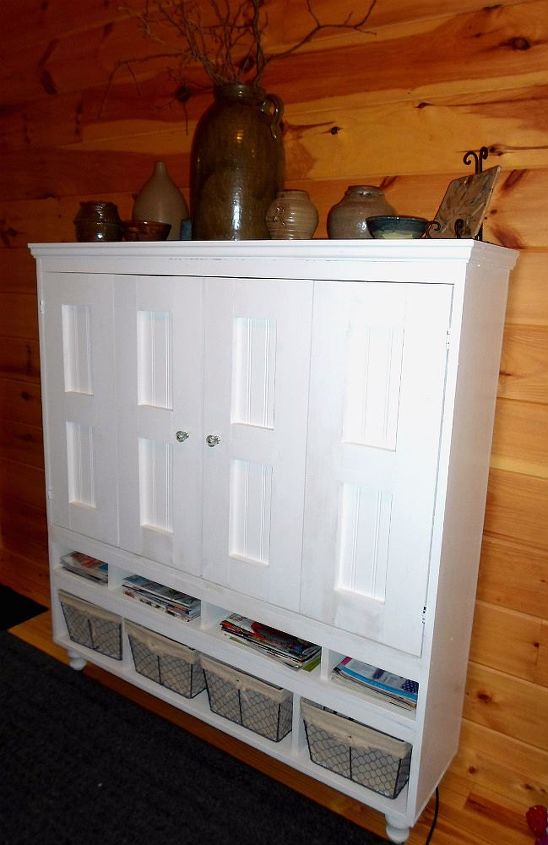 The Hubster Was Too Slow To Build An Armoire For The Flat Screen