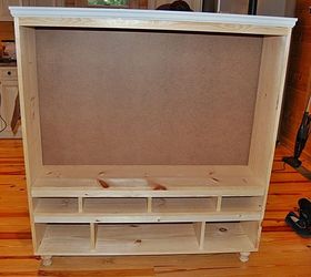 the hubster was too slow to build an armoire for the flat screen t v