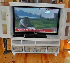The Hubster Was Too Slow to Build an Armoire for the Flat Screen T.v..