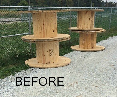 Pallet Lights Ideas - Pallet Idea DIY Clock From a Wooden Spool | Hometalk
