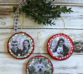mod podge photo ornaments, christmas decorations, crafts, decoupage, seasonal holiday decor