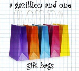 how to make a gazillion and one gift bags for a buck, crafts