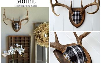 Fabric Covered Antler Mount