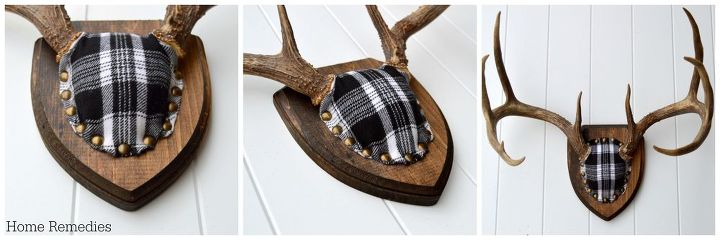 fabric covered antler mount