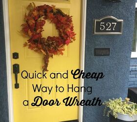easy cheap way to hang a wreath, christmas decorations, crafts, seasonal holiday decor, wreaths