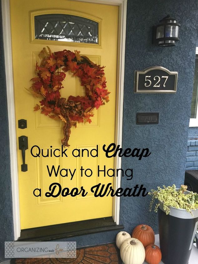 easy cheap way to hang a wreath, christmas decorations, crafts, seasonal holiday decor, wreaths