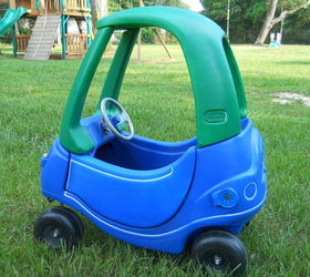 DIY Little Tikes Car Makeover Idea Hometalk   Little Tikes Car Makeover Outdoor Furniture Painted Furniture 