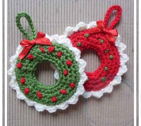 christmas wreath tree ornament, christmas decorations, crafts, seasonal holiday decor, wreaths