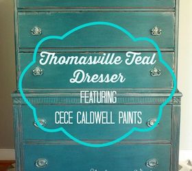the thomasville teal dresser featuring cece caldwell paints, painted furniture