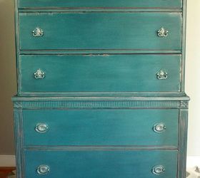 the thomasville teal dresser featuring cece caldwell paints, painted furniture