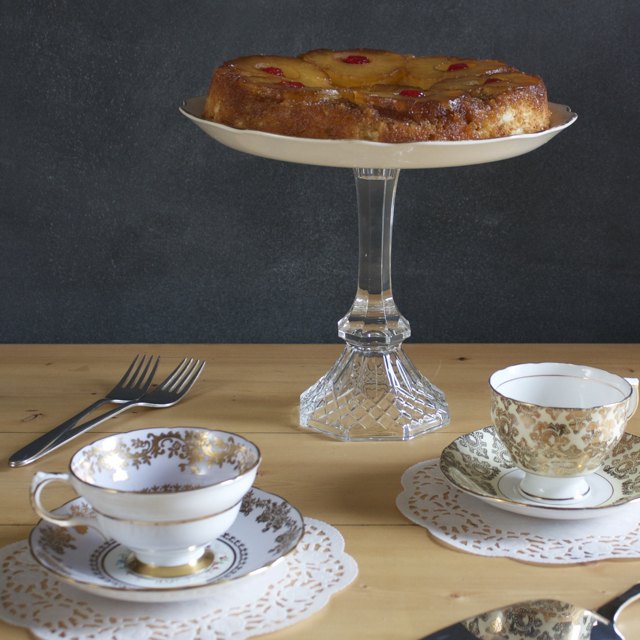 vintage china cake stands