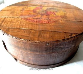 how to make a new cheese box look old, crafts, repurposing upcycling