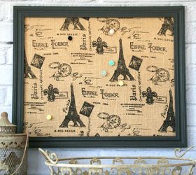 easy fabric covered bulletin board, chalk paint, crafts