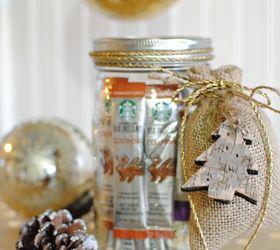 coffee lovers gift in mason jar, mason jars, seasonal holiday decor