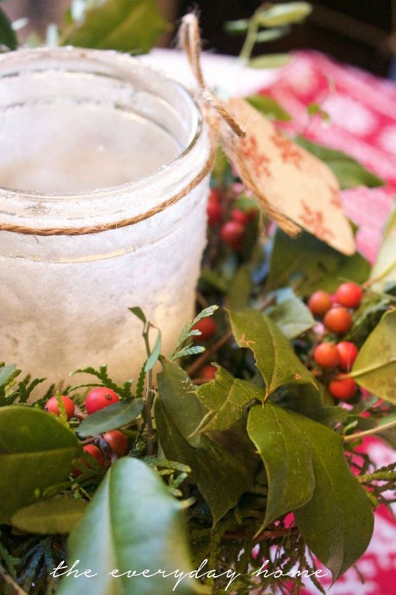diy iced mason jar candles, christmas decorations, crafts, mason jars, seasonal holiday decor