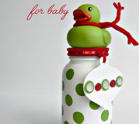 polka dot mason jar christmas gift for baby girl, christmas decorations, crafts, mason jars, seasonal holiday decor