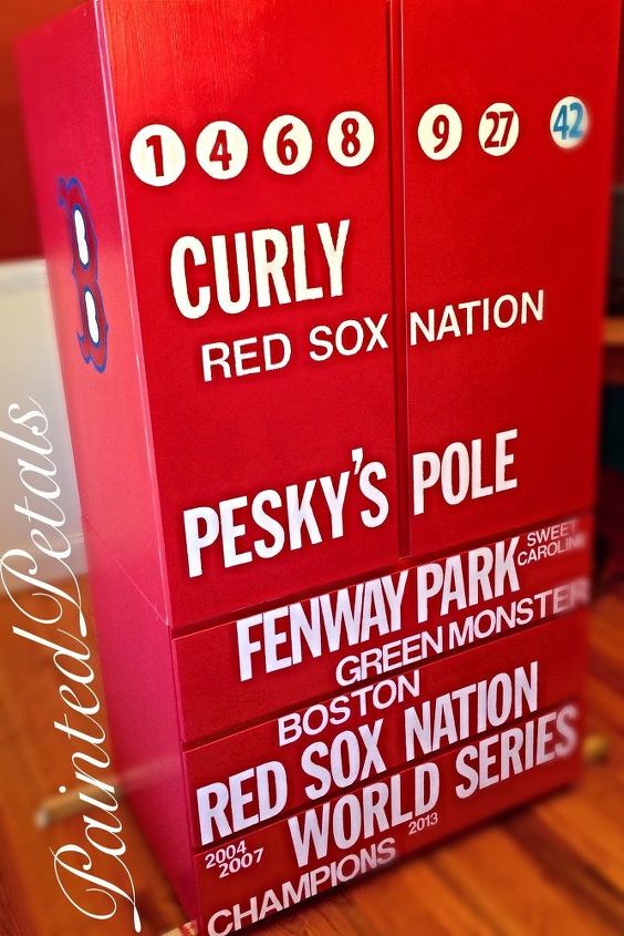 red sox armoire 123, painted furniture