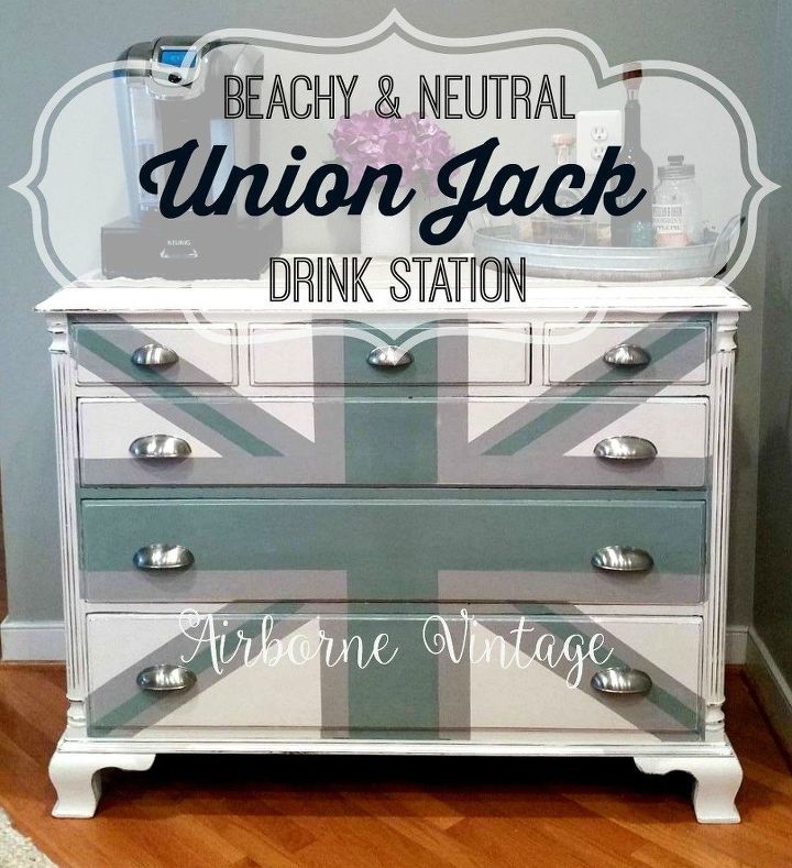 Beachy Neutral Union Jack Dresser Hometalk
