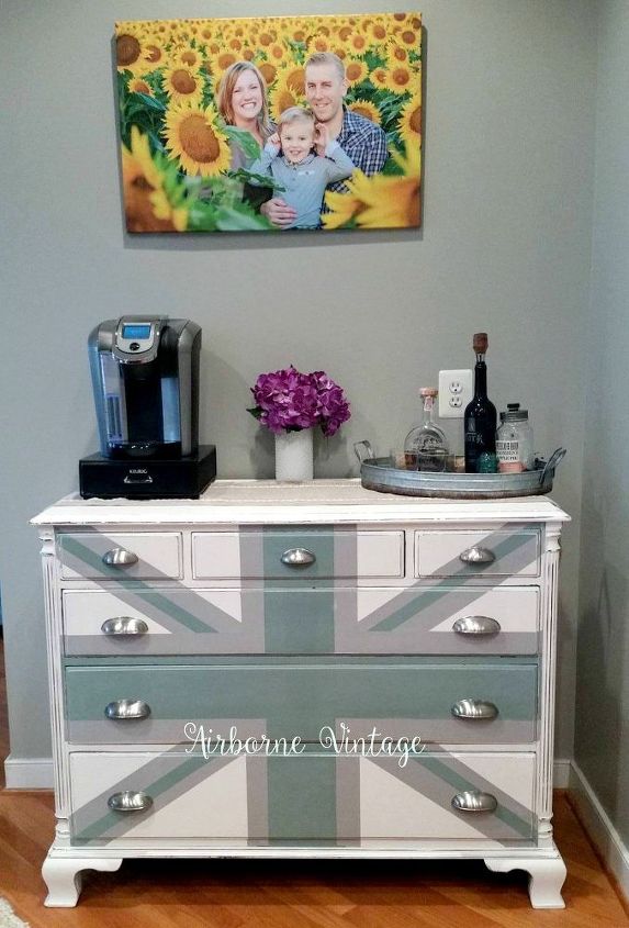 Beachy Neutral Union Jack Dresser Hometalk