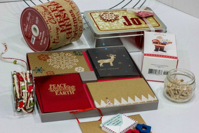 corona de arpillera fcil para tarjetas de navidad