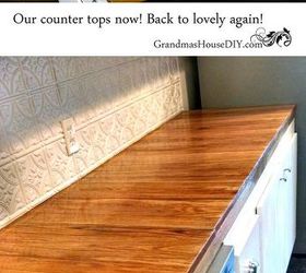 the horror story of our oak counter tops and how i fixed them, countertops, home improvement, kitchen design, woodworking projects