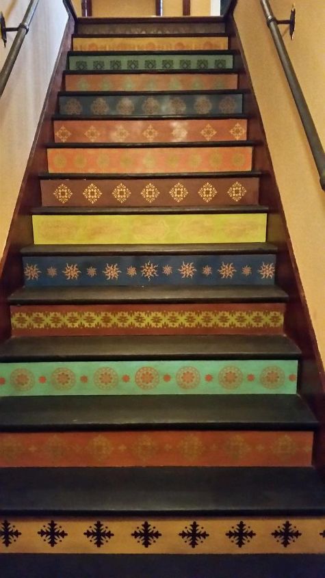 updated staircase, painting, stairs