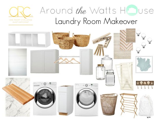 laundry room makeover, laundry rooms, organizing, storage ideas, Here is the mood board I made