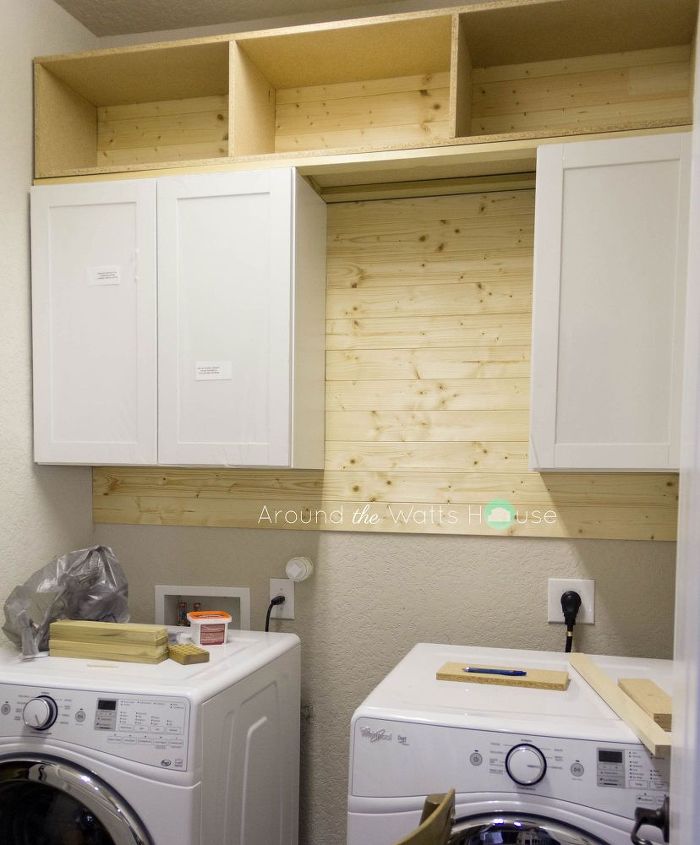 laundry room makeover, laundry rooms, organizing, storage ideas, We got to work installing and building