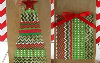 Easy DIY Christmas Tree Gift Bags