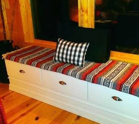 s from your community 10 inexpensive shortcuts to a better holiday home, home decor, home improvement, repurposing upcycling, Turn a storage unit into a cozy window seat