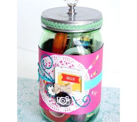 Gift in a Jar for Scrapbookers