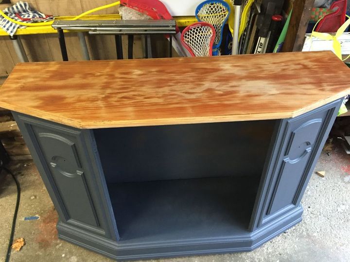 natural wood top complete, chalk paint, painted furniture