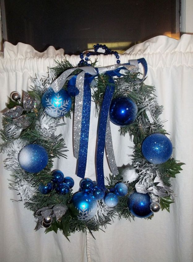hanukkah wreath in progress, crafts, seasonal holiday decor, wreaths