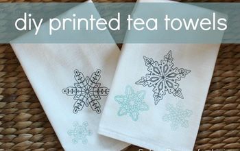 Handmade Gift Idea: DIY Printed Tea Towels