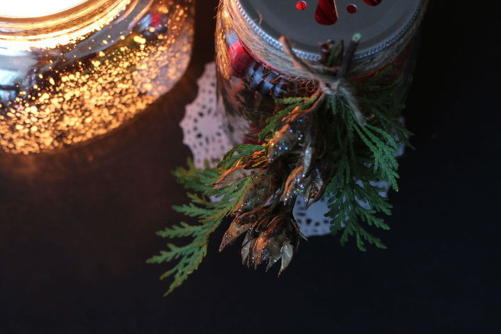 rustic holiday diy mason jar diffuser, christmas decorations, crafts, mason jars, seasonal holiday decor