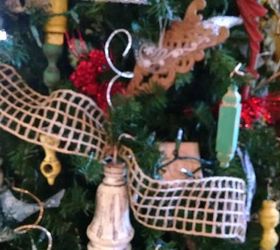 antique furniture parts make beautiful christmas ornaments tree, christmas decorations, repurposing upcycling, seasonal holiday decor