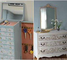 12 affordable decorating ideas with furniture stencils, chalk paint, home decor, painted furniture