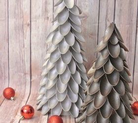 s 20 fake christmas trees you ll wish you d seen sooner, christmas decorations, repurposing upcycling, seasonal holiday decor, Plastic Spoon Pretties