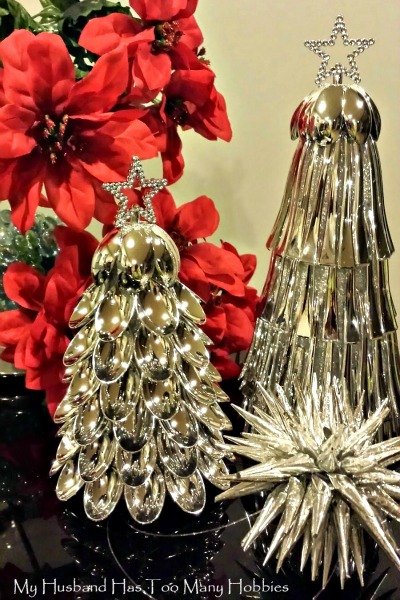 s 20 fake christmas trees you ll wish you d seen sooner, christmas decorations, repurposing upcycling, seasonal holiday decor, Silver Spoons Spectacular
