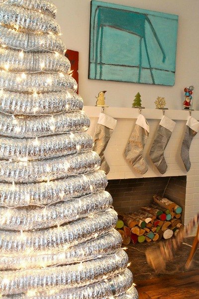 s 20 fake christmas trees you ll wish you d seen sooner, christmas decorations, repurposing upcycling, seasonal holiday decor, Dryer Vent Drama