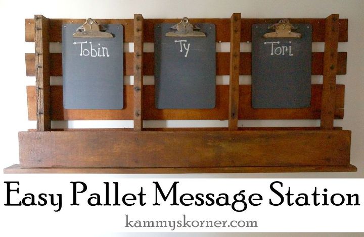 easy pallet message board, diy, organizing, pallet, repurposing upcycling, woodworking projects