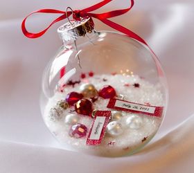 christmas ornament diy gift that is a gorgeous personalized keepsake, christmas decorations, crafts, seasonal holiday decor