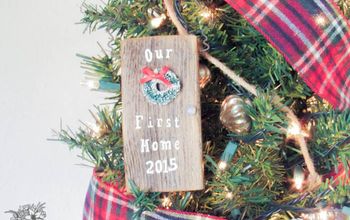 DIY Door "Our First Home" Ornament