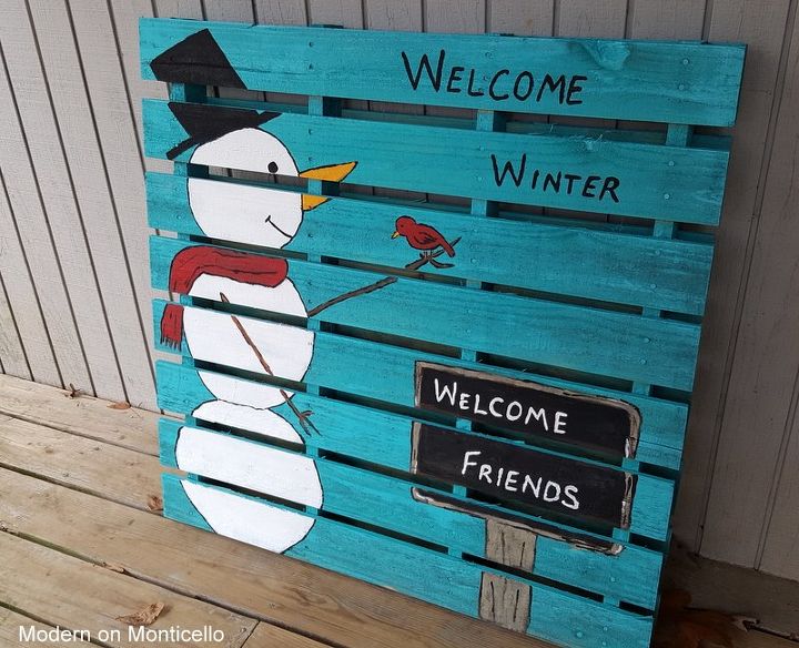 the other side of the pallet project, crafts, pallet, seasonal holiday decor
