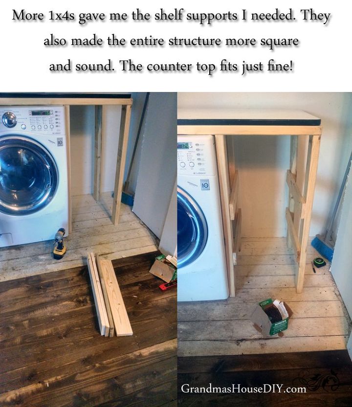 our laundry room gets spruced up with some paint and built ins, closet, diy, home improvement, laundry rooms, storage ideas, woodworking projects