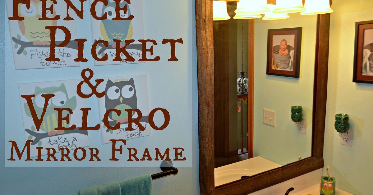 Easy Diy Reclaimed Wood Frame On A Builders Grade Mirror