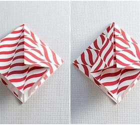 origami tree handmade ornament, christmas decorations, seasonal holiday decor